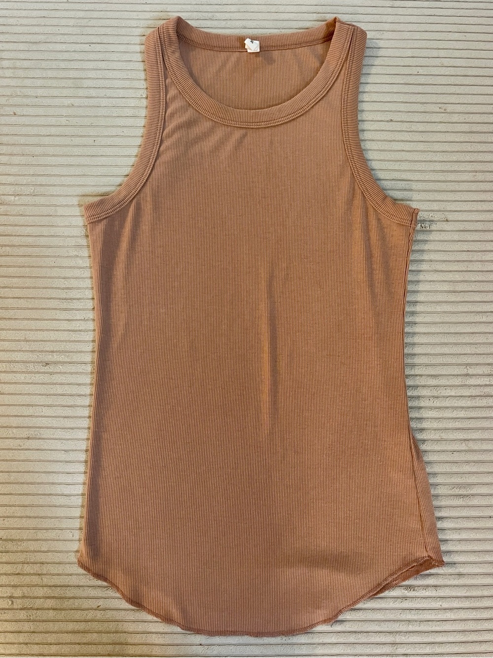 Pink Brown Nude Women’s Fitted Tank
